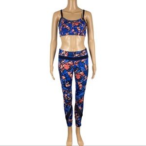 Lululemon Paint Storm Harbor Legging & Bra SET